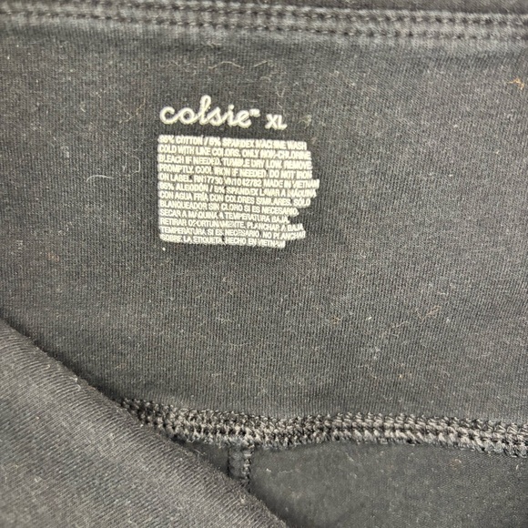 Colsie Target Brand Black Biker Shorts Size XL - Picture 6 of 6